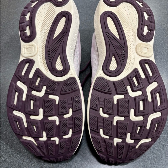 Brooks Women's Adrenaline 24 GTS Shoes - Light Pink and Dark Burgundy accent. - Picture 7 of 9